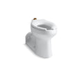 KOHLER K-4352-SS-0 Anglesey Floor-Mount Top Spud Antimicrobial Flushometer Bowl - White