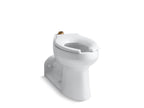 KOHLER K-4352-SS-0 Anglesey Floor-Mount Top Spud Antimicrobial Flushometer Bowl - White