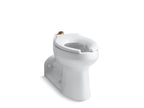KOHLER K-4352-L-0 Anglesey Floor-Mount Top Spud Flushometer Bowl With Bedpan Lugs - White
