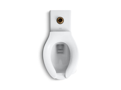 KOHLER K-4386-0 Anglesey Flushometer Bowl With Top Spud, 1.6 Gpf - White