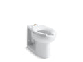 KOHLER K-4386-L-0 Anglesey Floor-Mount Top Spud Flushometer Bowl With Bedpan Lugs - White