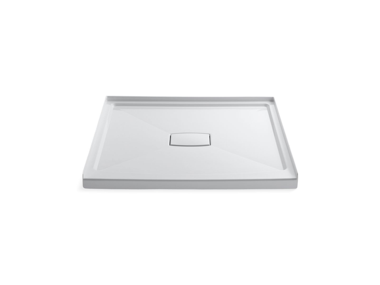 KOHLER K-9394-95 Archer 48" X 48" Alcove Shower Base, Center Drain - Ice Grey