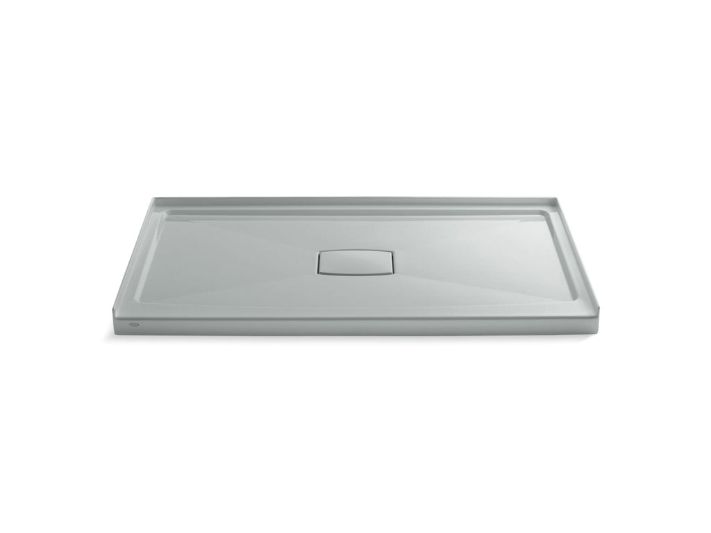KOHLER K-9479-95 Archer 60" X 36" Alcove Shower Base, Center Drain - Ice Grey