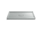 KOHLER K-9479-95 Archer 60" X 36" Alcove Shower Base, Center Drain - Ice Grey
