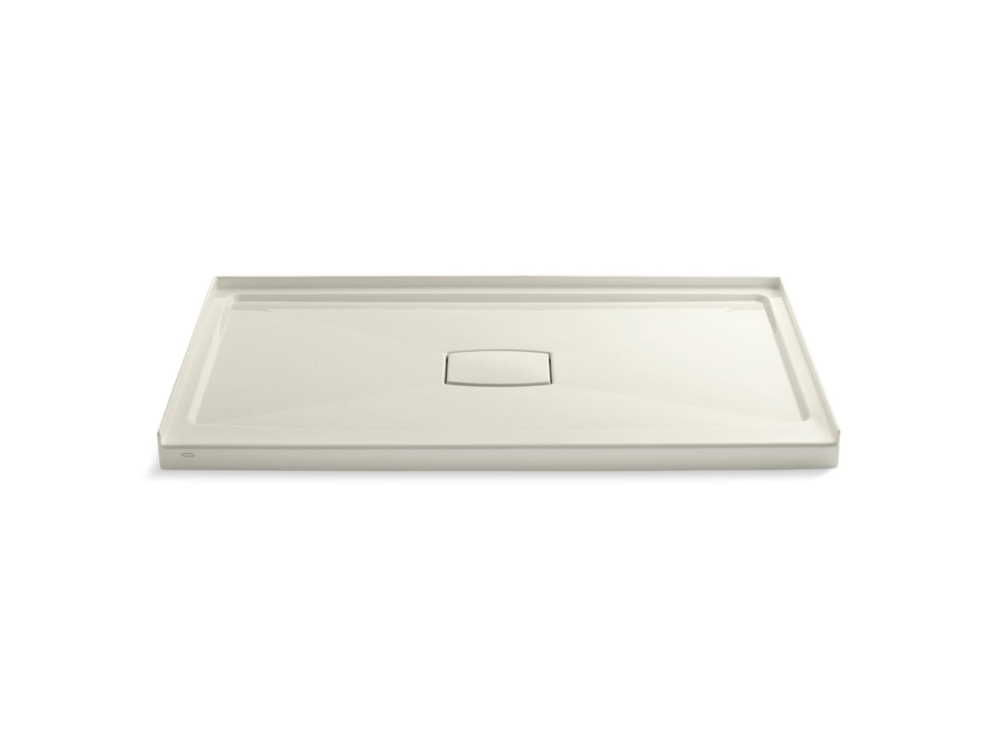 KOHLER K-9479-96 Archer 60" x 36" alcove shower base, center drain - Biscuit