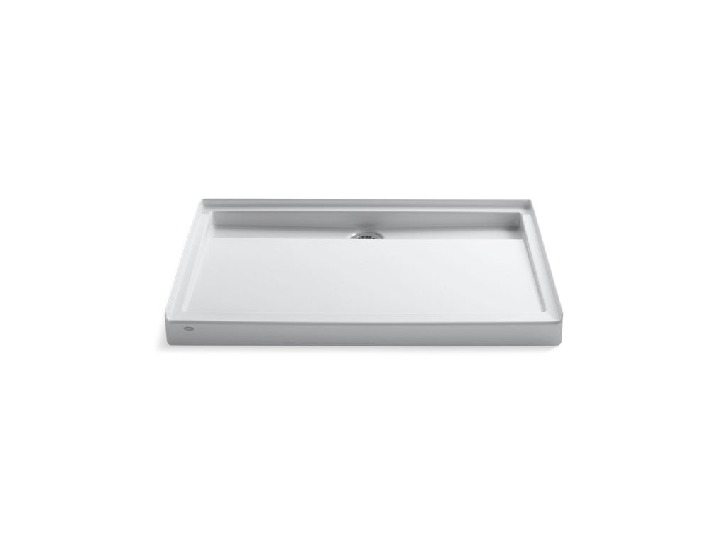 KOHLER K-9925-0 Groove 48" X 36" Alcove Shower Base, Rear Center Drain - White