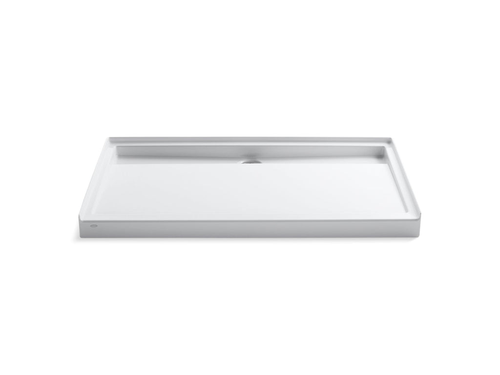 KOHLER K-9928-96 Groove 60" X 36" Alcove Shower Base, Center Drain - Biscuit