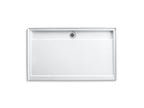 KOHLER K-9928-96 Groove 60" X 36" Alcove Shower Base, Center Drain - Biscuit