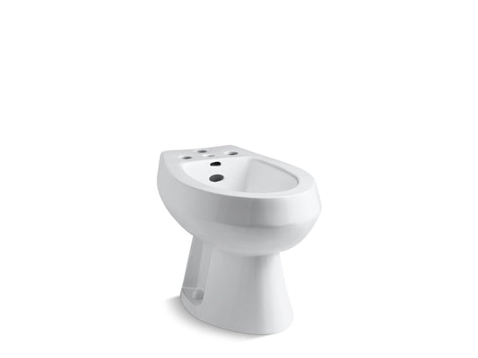 KOHLER K-4854-0 San Tropez Vertical spray bidet with 4 faucet holes - White