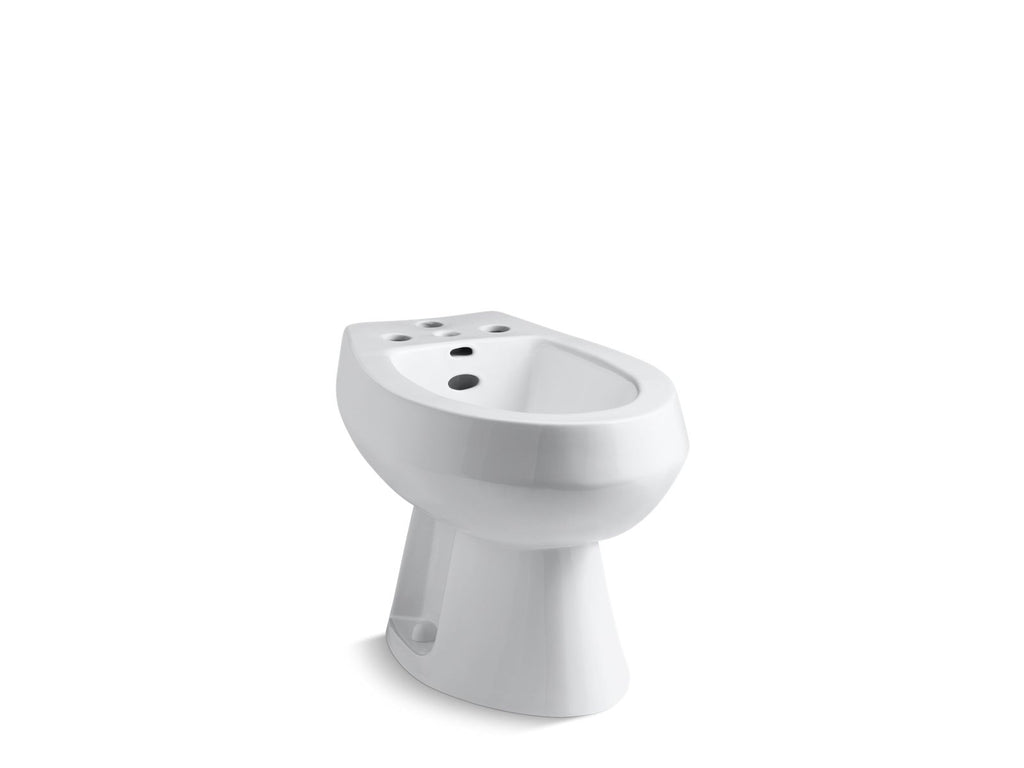 KOHLER K-4854-0 San Tropez Vertical Spray Bidet With 4 Faucet Holes - White