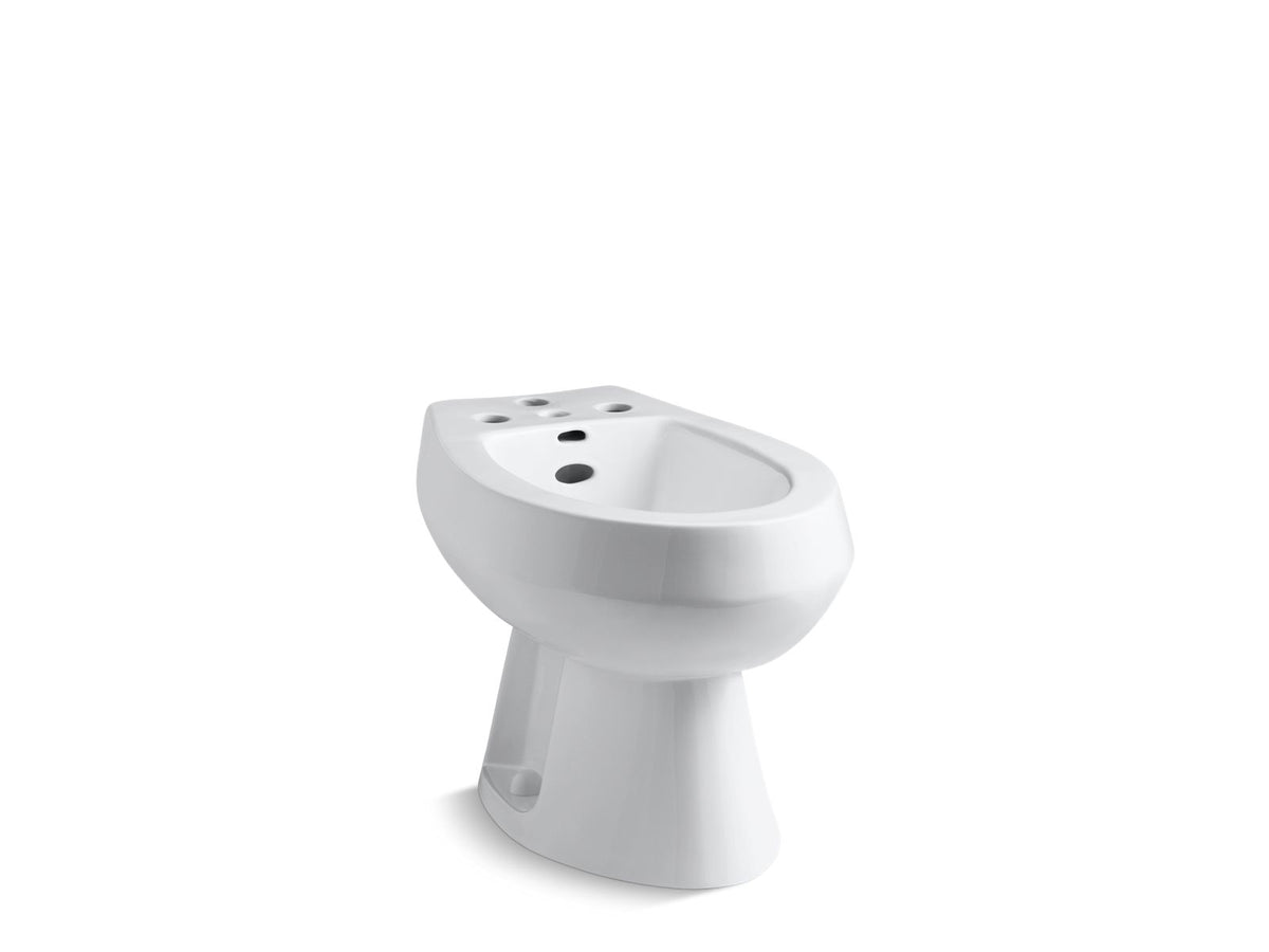 KOHLER K-4854-0 San Tropez Vertical Spray Bidet With 4 Faucet Holes - White