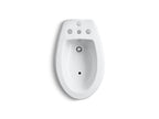 KOHLER K-4854-0 San Tropez Vertical Spray Bidet With 4 Faucet Holes - White
