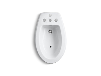 KOHLER K-4854-0 San Tropez Vertical spray bidet with 4 faucet holes - White
