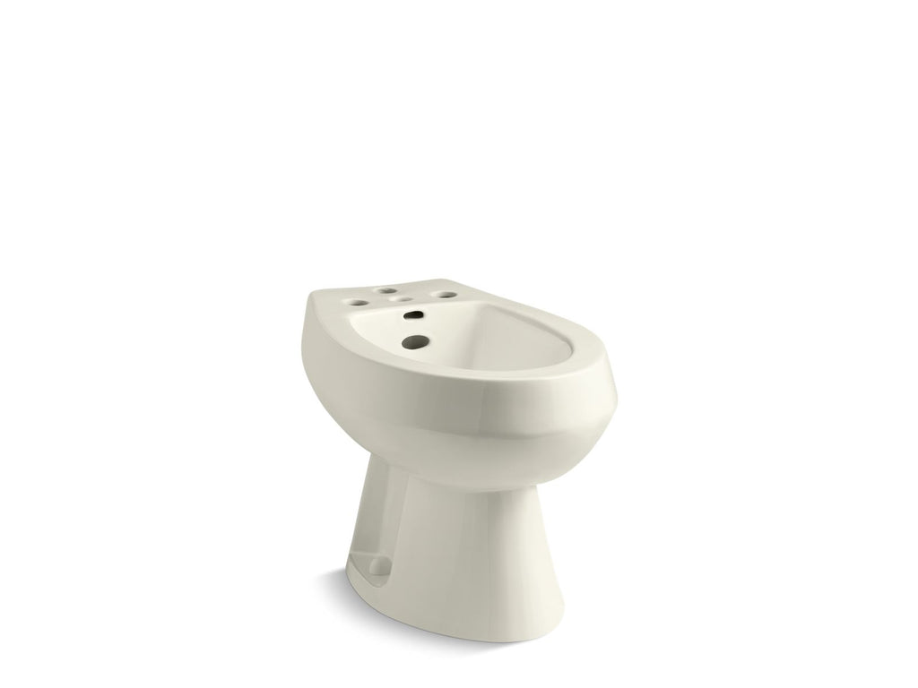 KOHLER K-4854-96 San Tropez Vertical Spray Bidet With 4 Faucet Holes - Biscuit