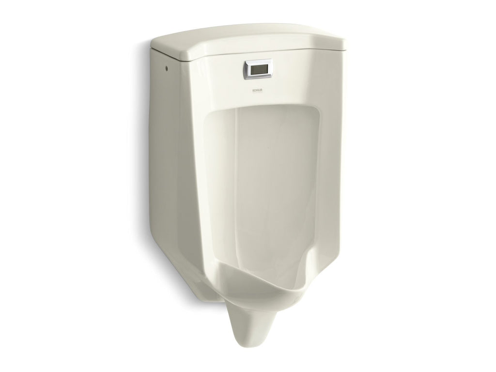 KOHLER K-32590-96 Bardon Wall-Hung Rear-Spud Touchless Urinal, 0.5 Gpf - Biscuit