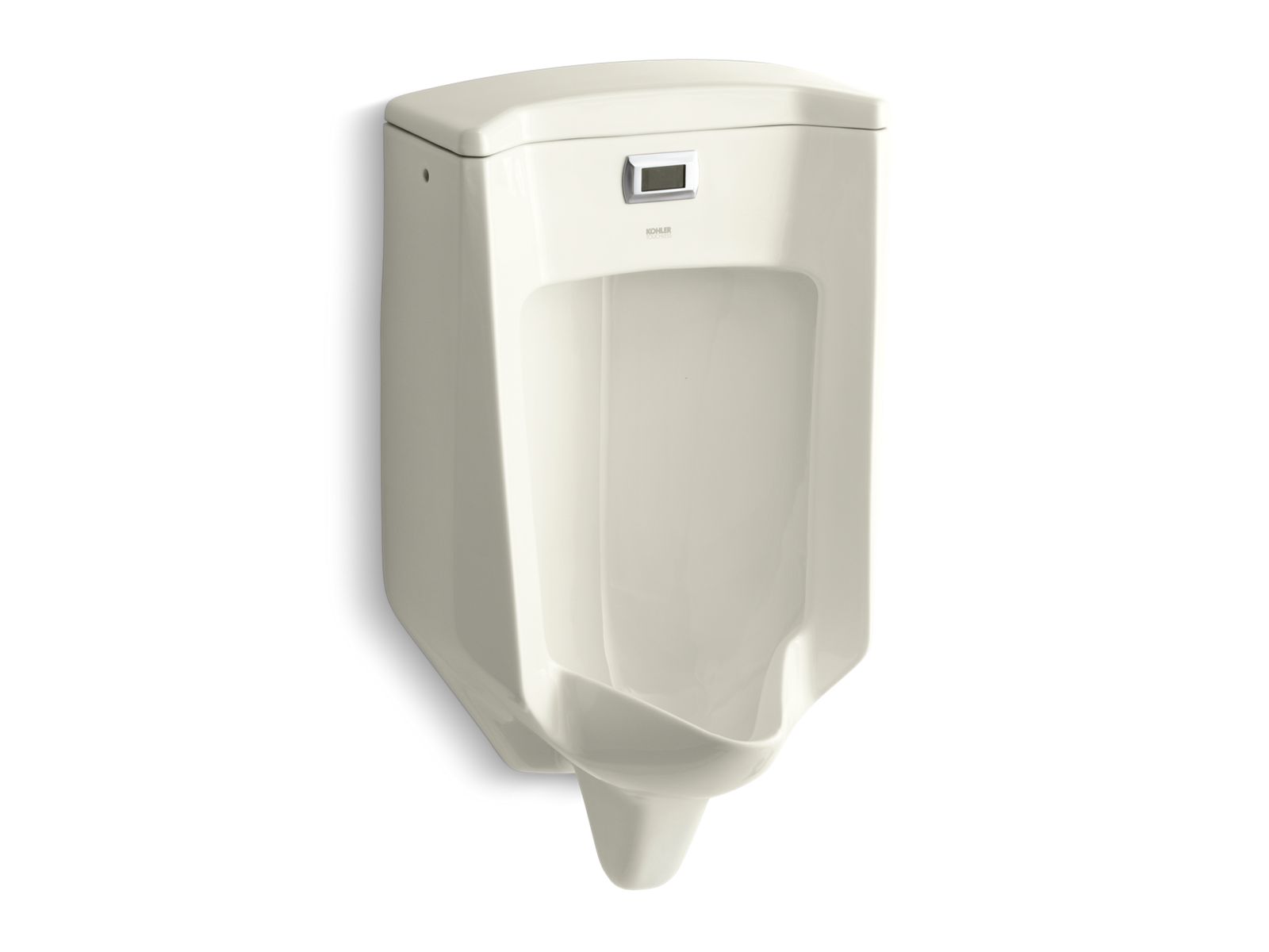 KOHLER K-32590-96 Bardon Wall-Hung Rear-Spud Touchless Urinal, 0.5 Gpf - Biscuit