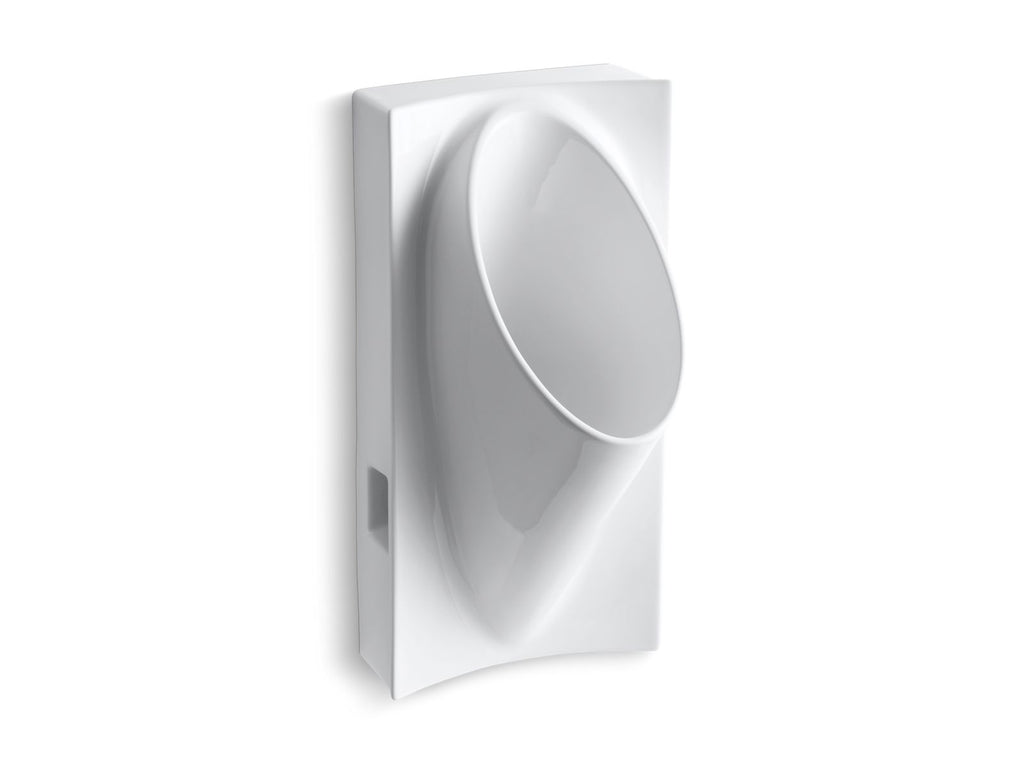 KOHLER K-4918-7 Steward Half-Stall Waterless Urinal - Black Black