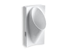 KOHLER K-4918-7 Steward Half-Stall Waterless Urinal - Black Black