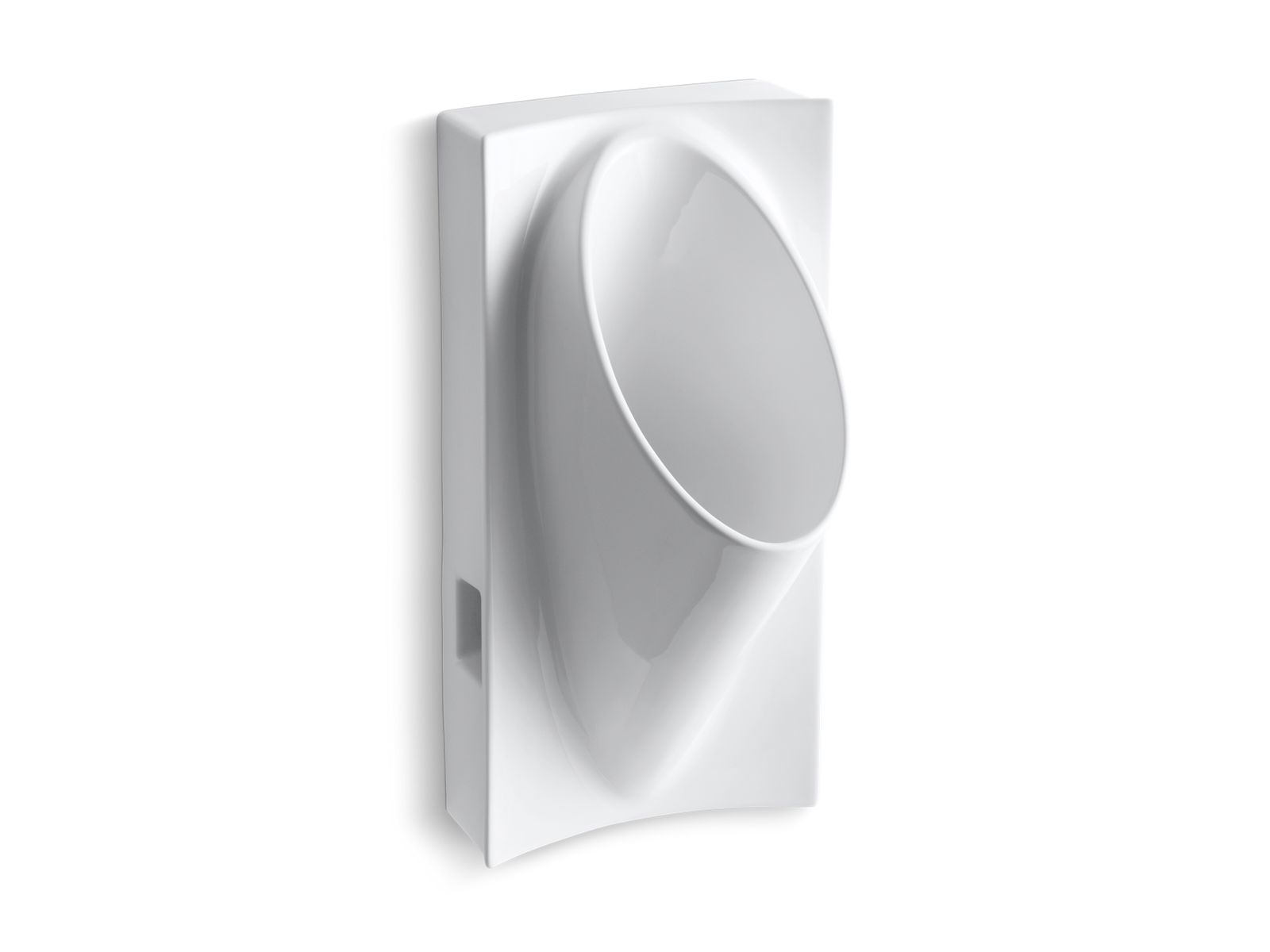 KOHLER K-4918-7 Steward Half-Stall Waterless Urinal - Black Black