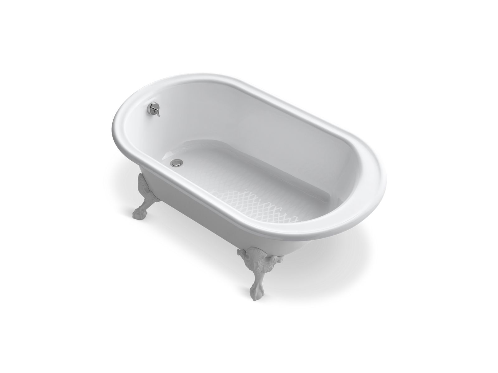 KOHLER K-710-W-0 Iron Works Historic 66" X 36" Freestanding Bath - White Exterior With White Interior