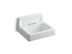 KOHLER K-2861-0 Hudson 19" Rectangular Wall-Mount Bathroom Sink - White