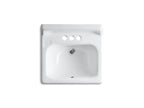 KOHLER K-2861-0 Hudson 19" Rectangular Wall-Mount Bathroom Sink - White