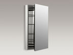 KOHLER K-2939-PG-SAA Catalan 20-1/8" W X 36-1/8" H Aluminum Single-Door Medicine Cabinet With 170 Degree Hinge - Satin Anodized Aluminum
