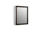 KOHLER K-2967-BR1 20" W X 26" H Aluminum Single-Door Medicine Cabinet With Oil-Rubbed Bronze Framed Mirror Door - Oil-Rubbed Bronze