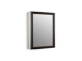 KOHLER K-2967-BR1 20" W X 26" H Aluminum Single-Door Medicine Cabinet With Oil-Rubbed Bronze Framed Mirror Door - Oil-Rubbed Bronze