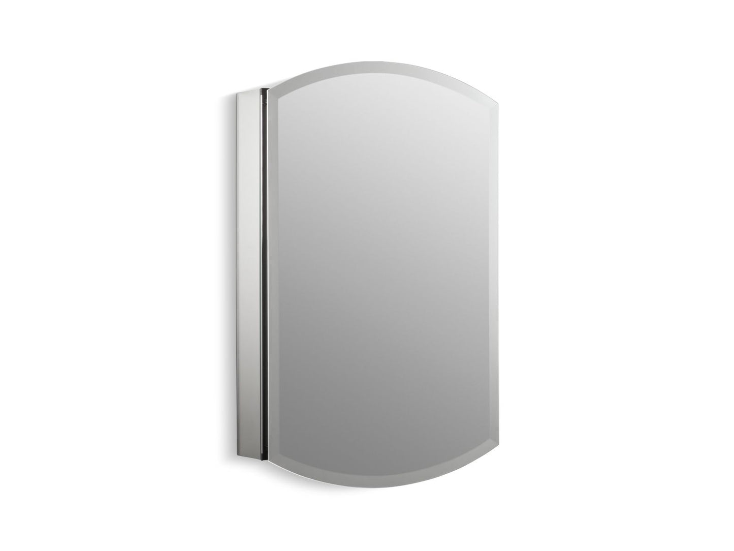 KOHLER K-3073-NA Archer 20" W x 31" H aluminum single-door medicine cabinet, beveled edges