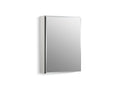 KOHLER K-CB-CLC2026FS 20" W X 26" H Aluminum Single-Door Medicine Cabinet With Mirrored Door, Beveled Edges
