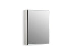 KOHLER K-CB-CLC2026FS 20" W X 26" H Aluminum Single-Door Medicine Cabinet With Mirrored Door, Beveled Edges