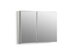 KOHLER K-CB-CLC3526FS 35" W X 26" H Aluminum Two-Door Medicine Cabinet With Mirrored Doors, Beveled Edges