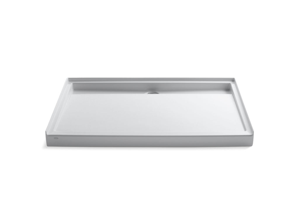KOHLER K-9996-0 Groove 60" X 42" Alcove Shower Base, Rear Center Drain - White