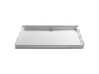 KOHLER K-9996-0 Groove 60" X 42" Alcove Shower Base, Rear Center Drain - White