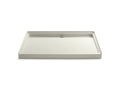 KOHLER K-9996-96 Groove 60" X 42" Alcove Shower Base, Rear Center Drain - Biscuit