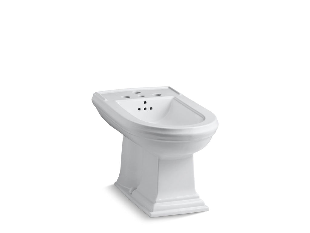 KOHLER K-4886-96 Memoirs Vertical Spray Bidet With 4 Faucet Holes - Biscuit
