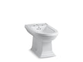 KOHLER K-4886-0 Memoirs Vertical Spray Bidet With 4 Faucet Holes - White