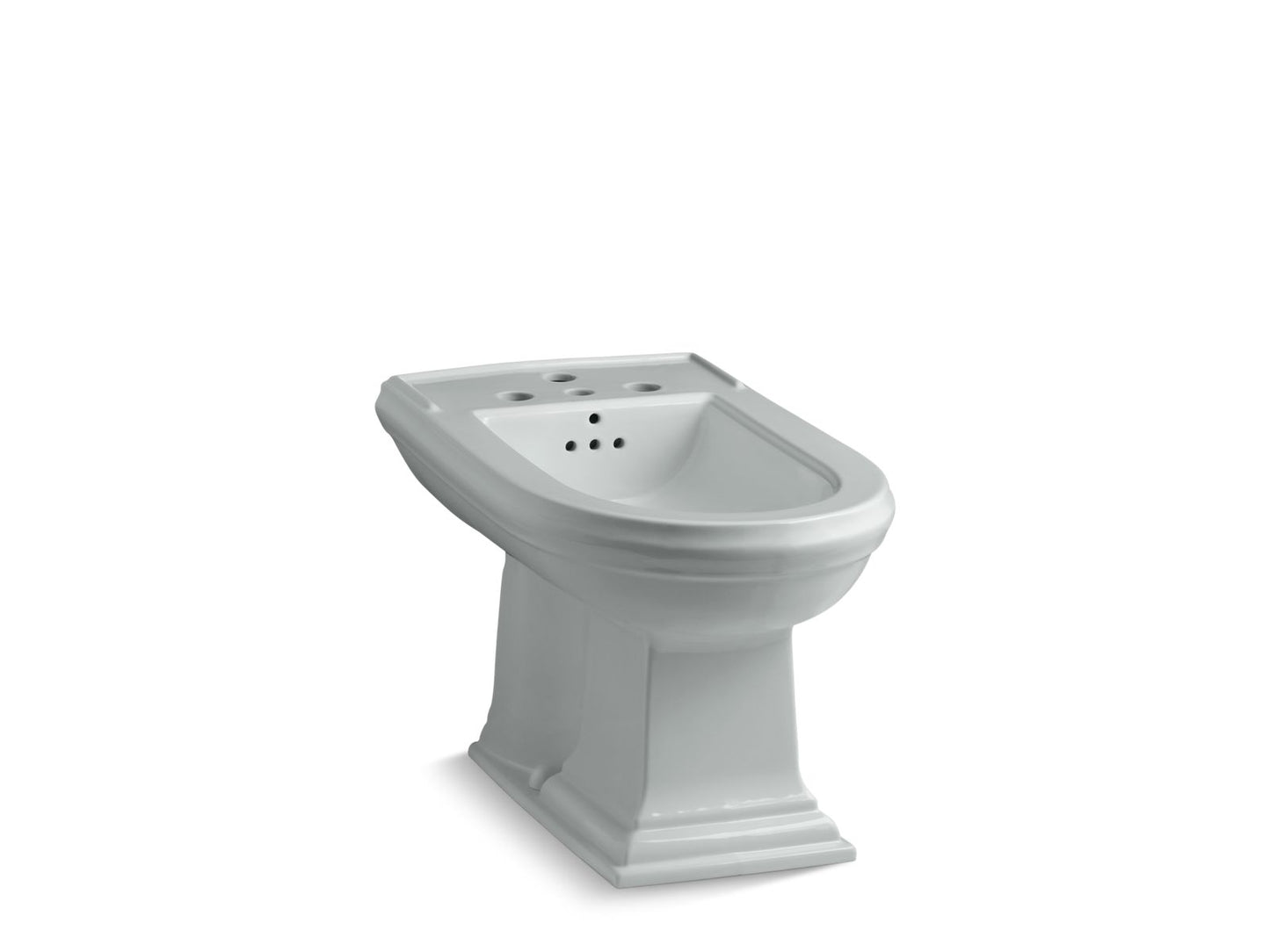 KOHLER K-4886-95 Memoirs Vertical Spray Bidet With 4 Faucet Holes In Ice Grey