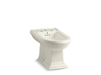 KOHLER K-4886-96 Memoirs Vertical Spray Bidet With 4 Faucet Holes - Biscuit