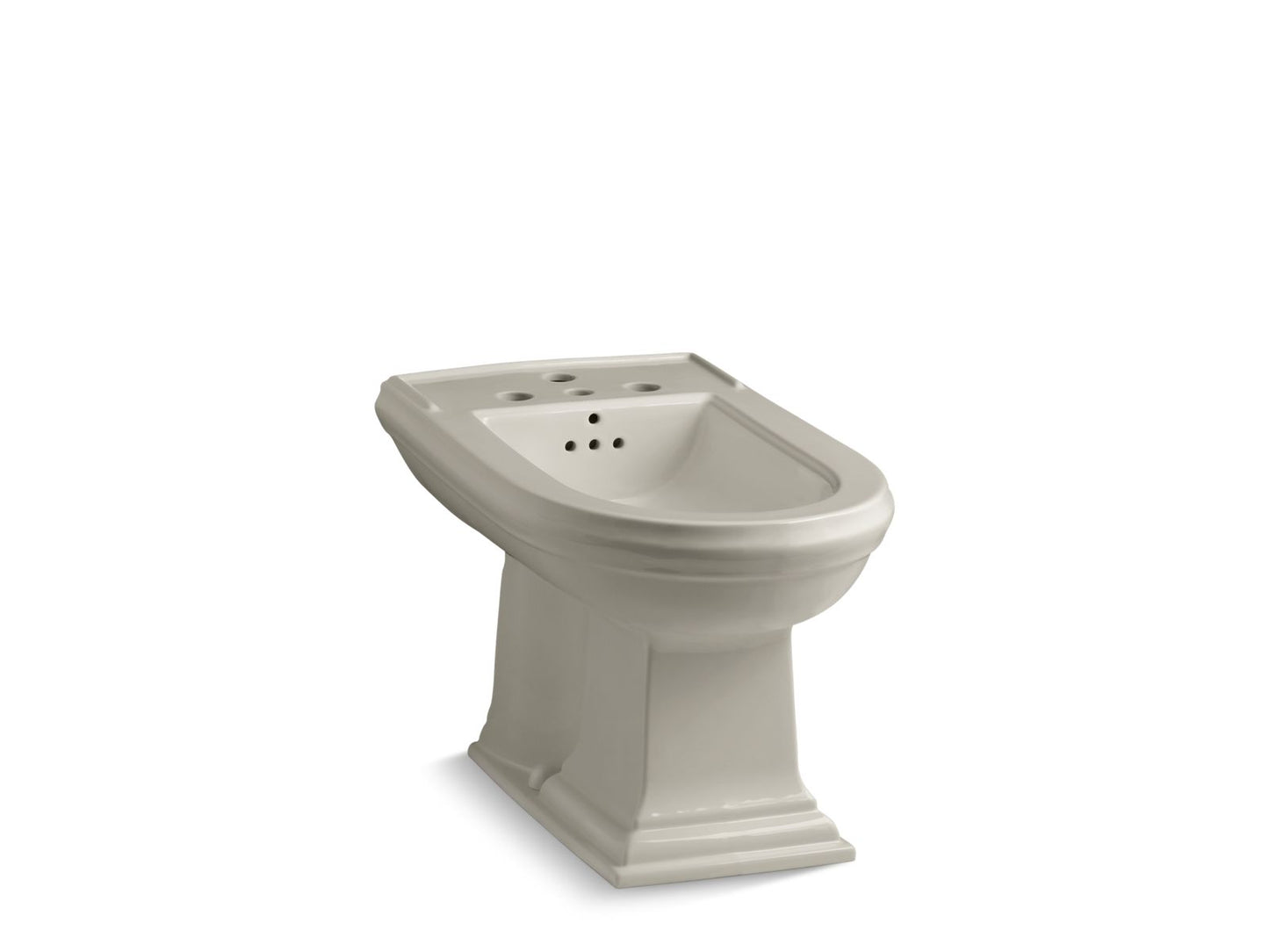 KOHLER K-4886-G9 Memoirs Vertical Spray Bidet With 4 Faucet Holes In Sandbar