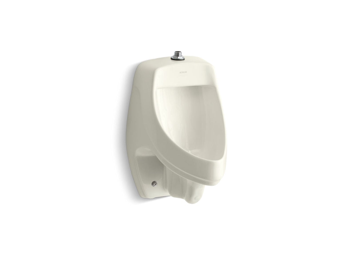 KOHLER K-5016-ET-96 Dexter Siphon-Jet Wall-Mount 0.5 Or 1.0 Gpf Urinal With Top Spud - Biscuit