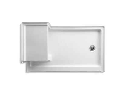 KOHLER K-1978-0 Tresham 60" x 36" alcove shower base, right drain - White