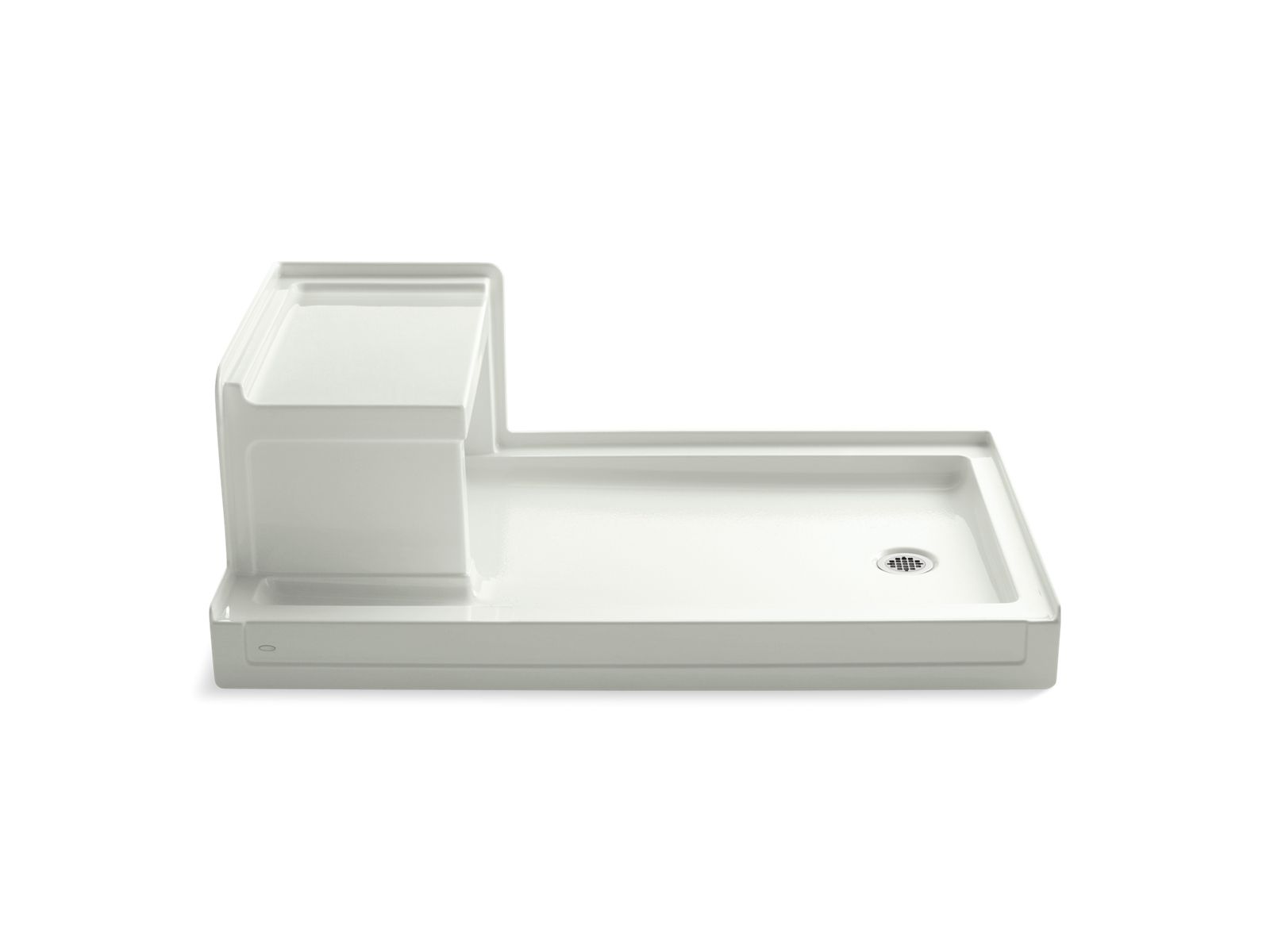 KOHLER K-1978-NY Tresham 60" X 36" Alcove Shower Base, Right Drain In Dune