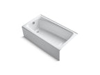 KOHLER K-505-0 Mendota 60" X 32" Alcove Bath, Left Drain - White