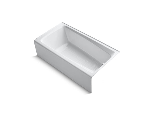 KOHLER K-506-0 Mendota 60" X 32" Alcove Bath, Right Drain In White