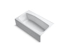 KOHLER K-714-96 Villager 60" X 34-1/4" Alcove Bath, Right Drain - Biscuit