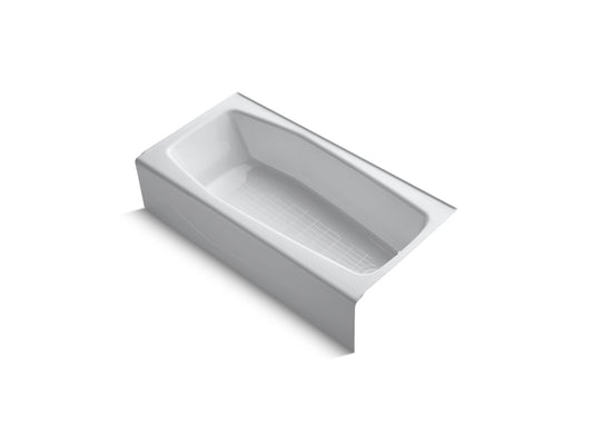 KOHLER K-716-0 Villager 60" X 30-1/4" Alcove Bath, Right Drain In White