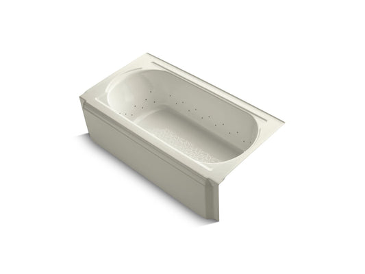 KOHLER K-724-GBN-96 Memoirs 60" X 33-3/4" Alcove Bubblemassage Air Bath, Right Drain In Biscuit