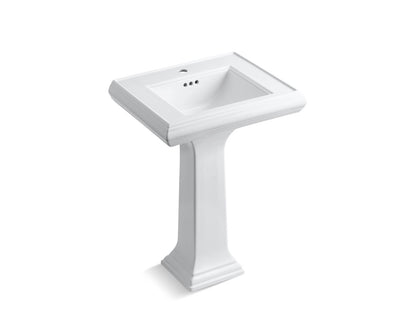 KOHLER K-2238-1-0 Memoirs Classic 24-1/4" rectangular pedestal bathroom sink - White